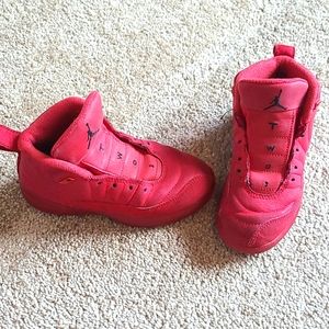 Kids red Jordan 12s
